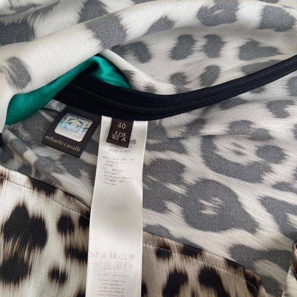 ROBERTO CAVALLI LEOPARD SILK TOP - Picture 12 of 14